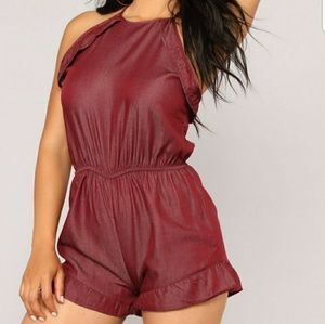 FashionNova Ruffle Romper